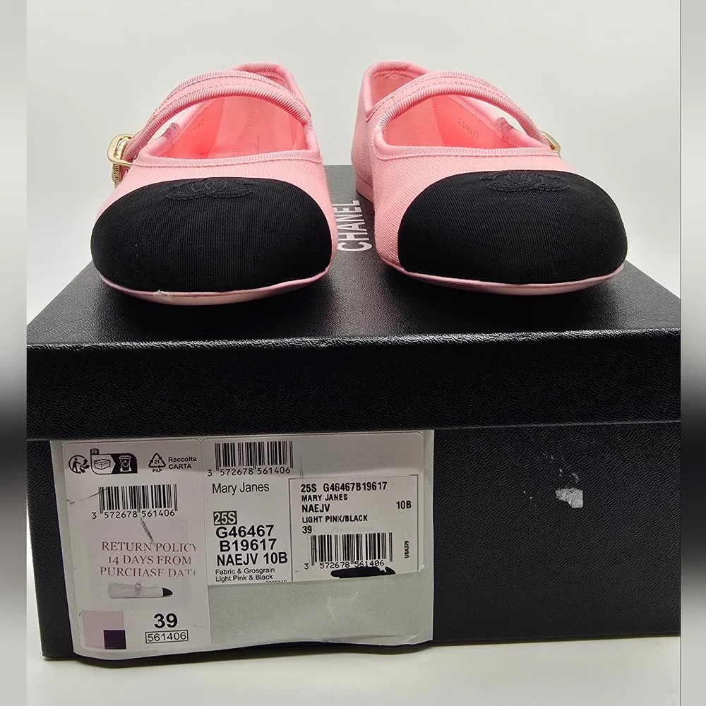 Chanel 25 S Mary Jane Flats